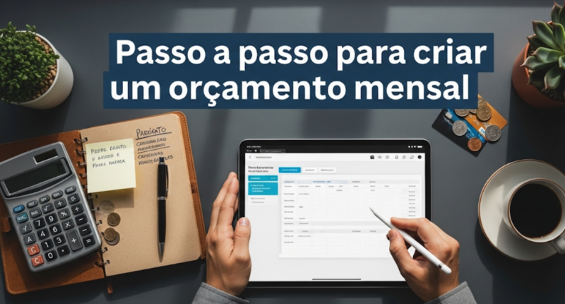 Passo a passo para criar um orçamento mensal