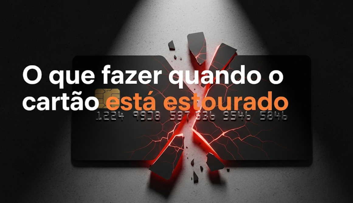 O que fazer quando o cartão está estourado