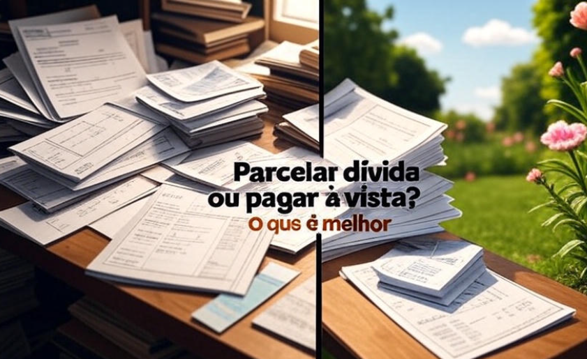 Parcelar dívida ou pagar à vista? O que é melhor