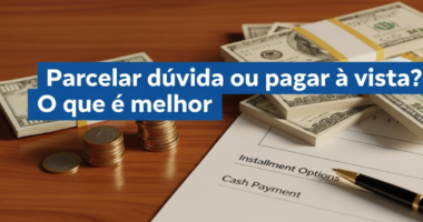 Parcelar dívida ou pagar à vista? O que é melhor