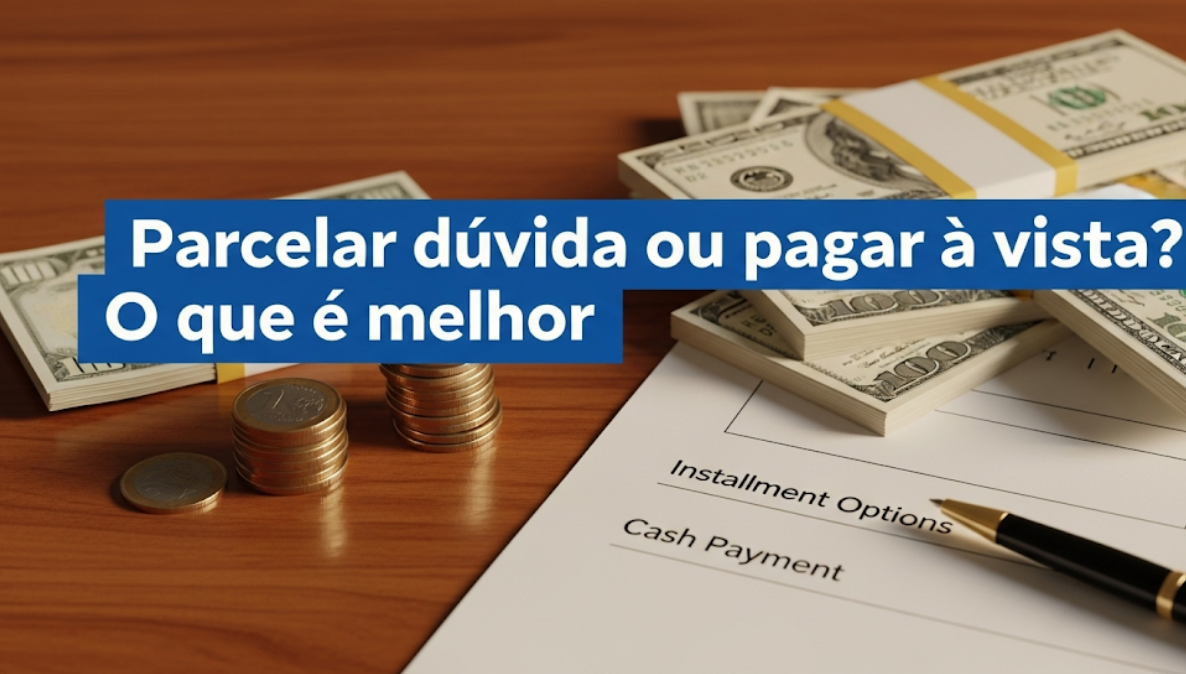 Parcelar dívida ou pagar à vista? O que é melhor