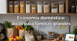 Economia doméstica: dicas para famílias grandes