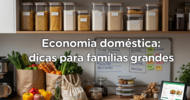 Economia doméstica: dicas para famílias grandes