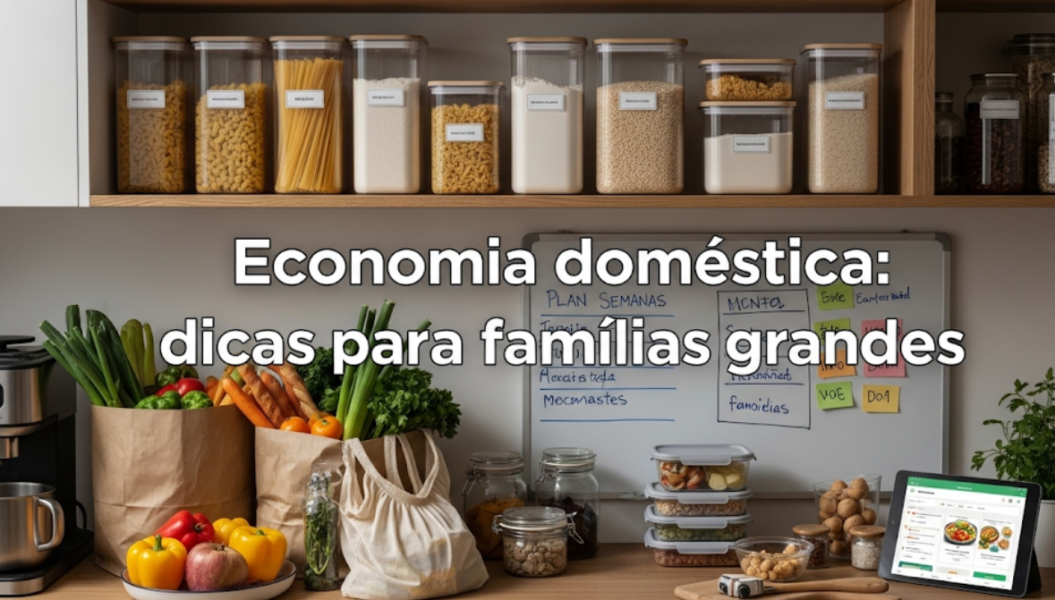 Economia doméstica: dicas para famílias grandes