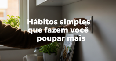 Hábitos simples que fazem você poupar mais