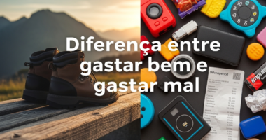 Diferença entre gastar bem e gastar mal