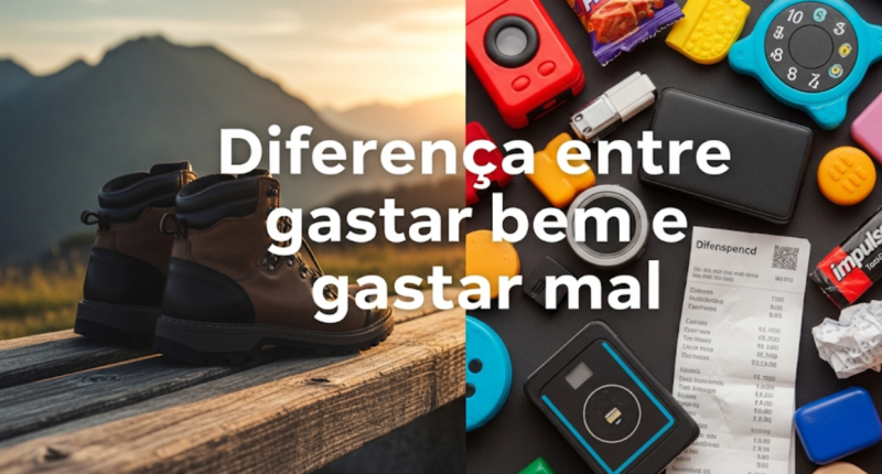 Diferença entre gastar bem e gastar mal