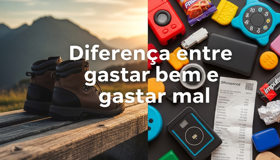 Diferença entre gastar bem e gastar mal