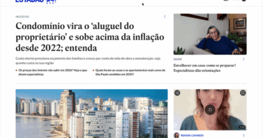 Estadão apresenta reformulação do site com navegação mais dinâmica; veja o que mudou