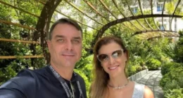 Mulher de Flávio Bolsonaro defende o marido após Michelle dizer que ele a desrespeitou